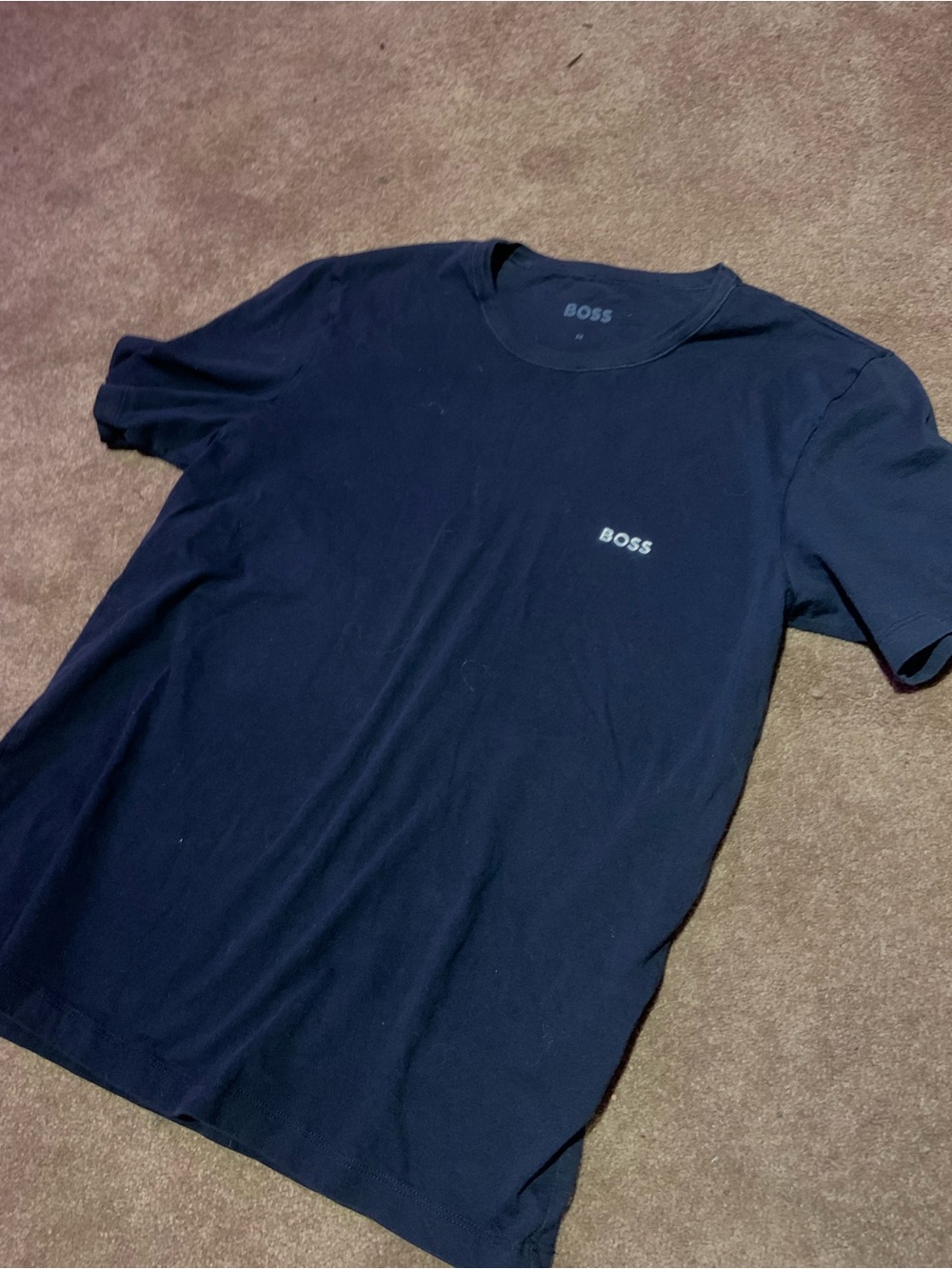 Hugo BOSS Men's Navy Logo Crew Neck T-Shirt